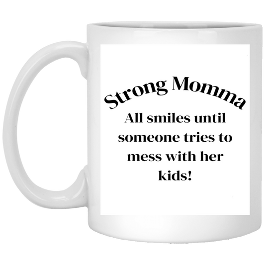 Strong Momma 11oz White Mug