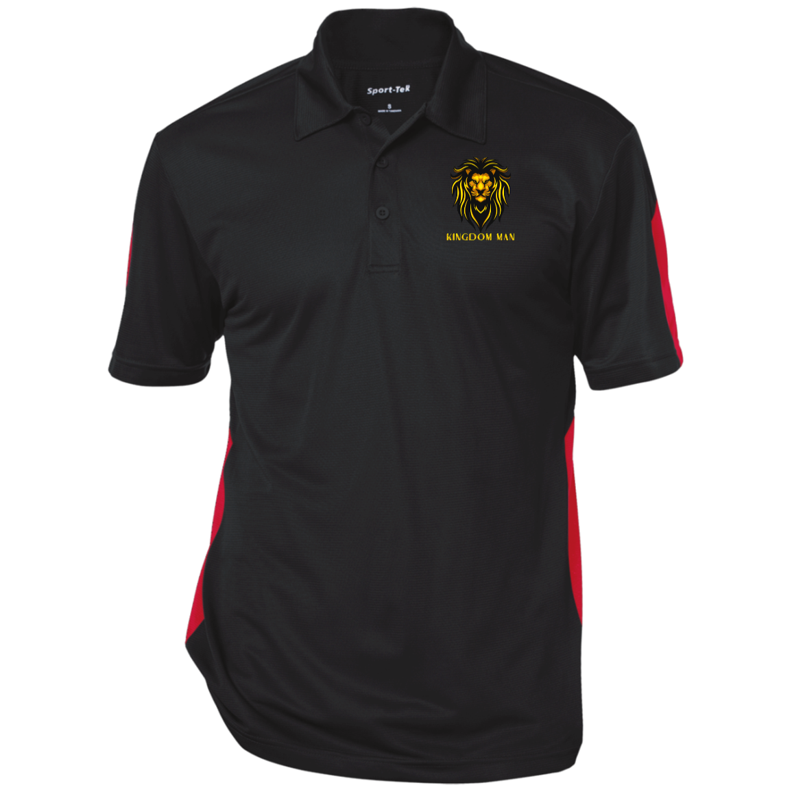 KINGDOM MAN Performance Textured Three-Button Polo