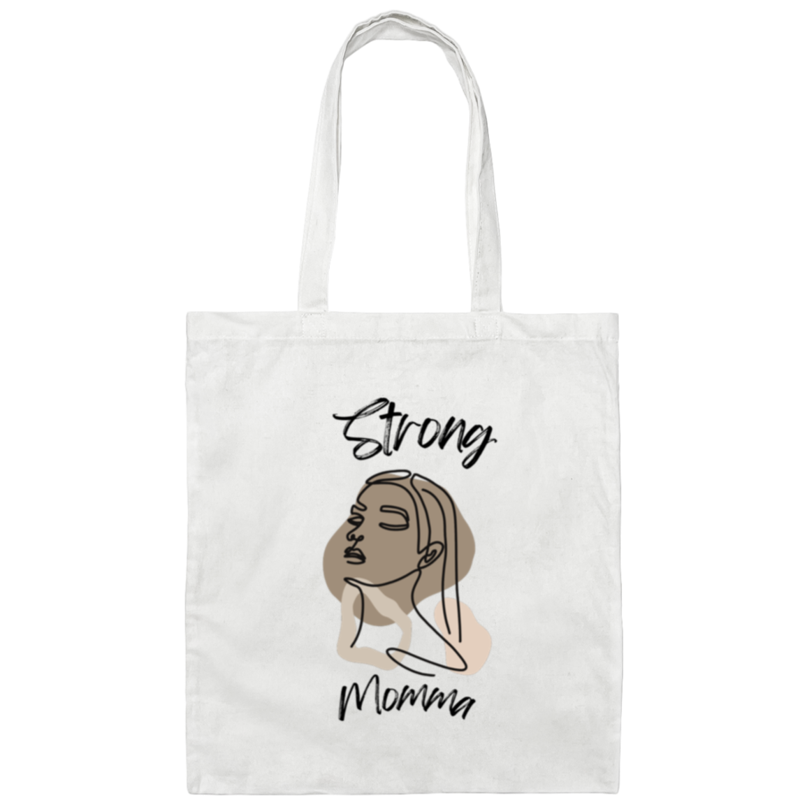 STRONG MOMMA Canvas Weave Bag