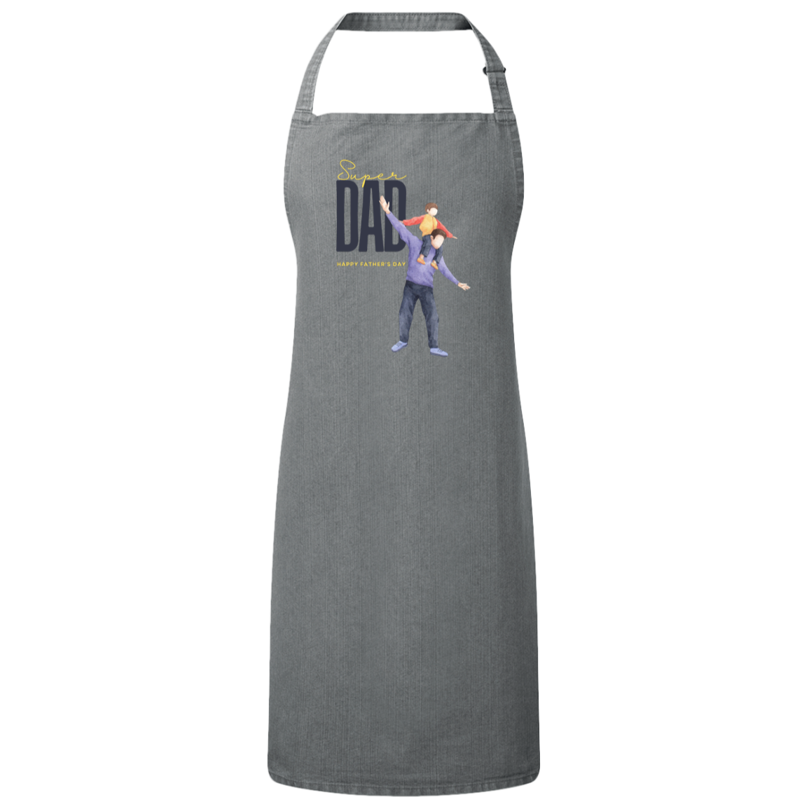 Super Dad (FD) Sustainable Unisex Bib Apron