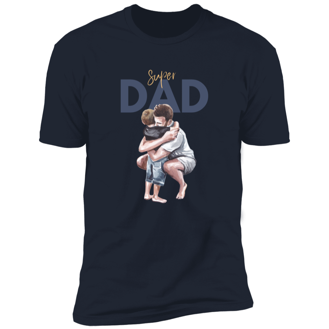 Super Dad Hugging Premium Short Sleeve Tee (Closeout)