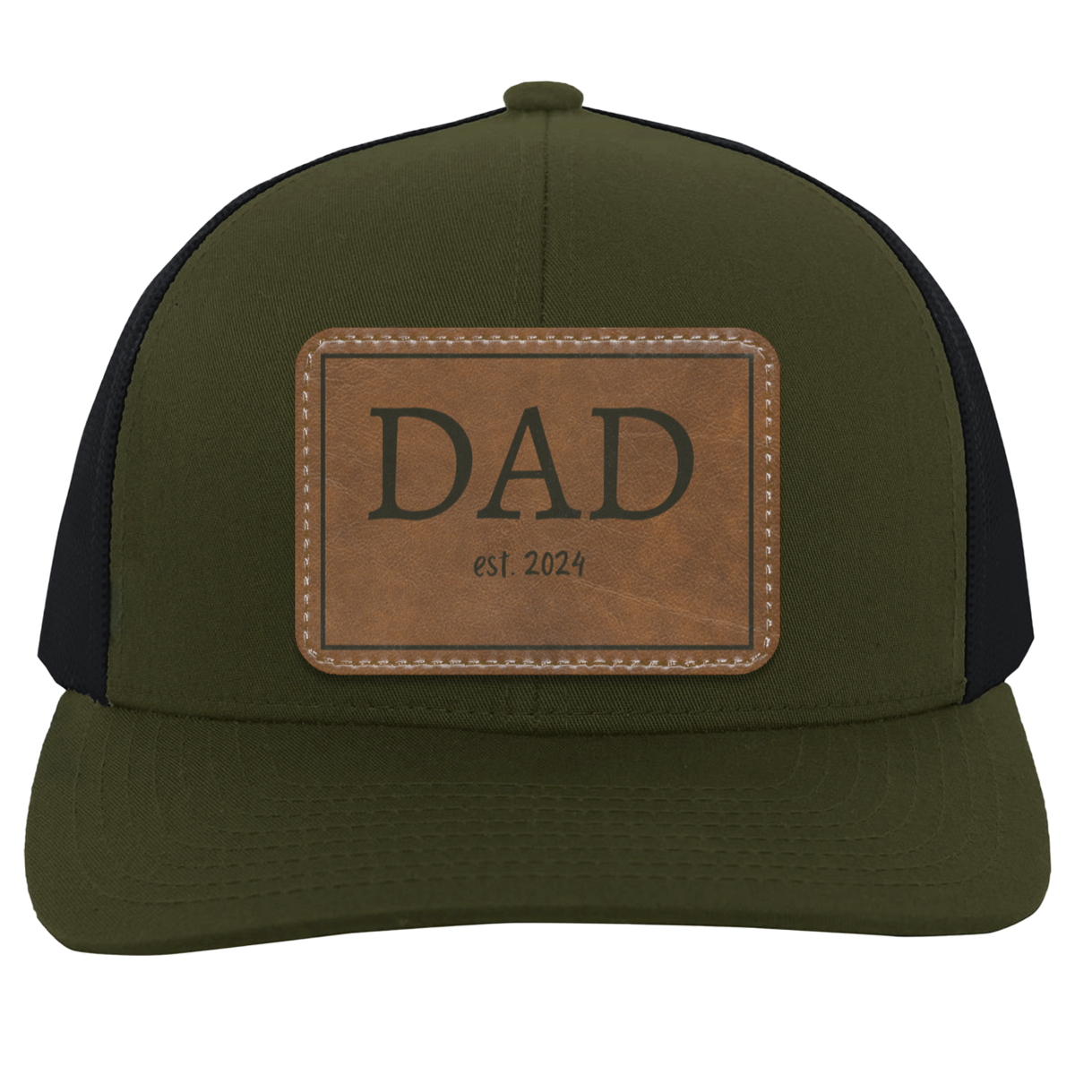 Dad est. 2024 Leather - Patch Hat Collection