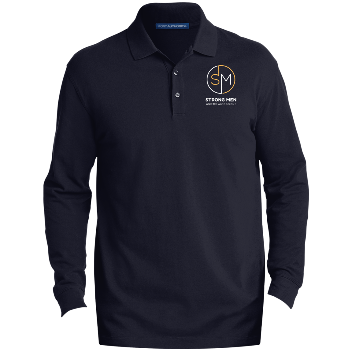 STRONG MEN EZ Cotton™ Long Sleeve Polo