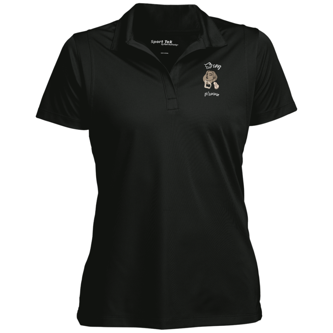 STRONG MOMMA Polo Moisture-wicking &amp; snag-resistant
