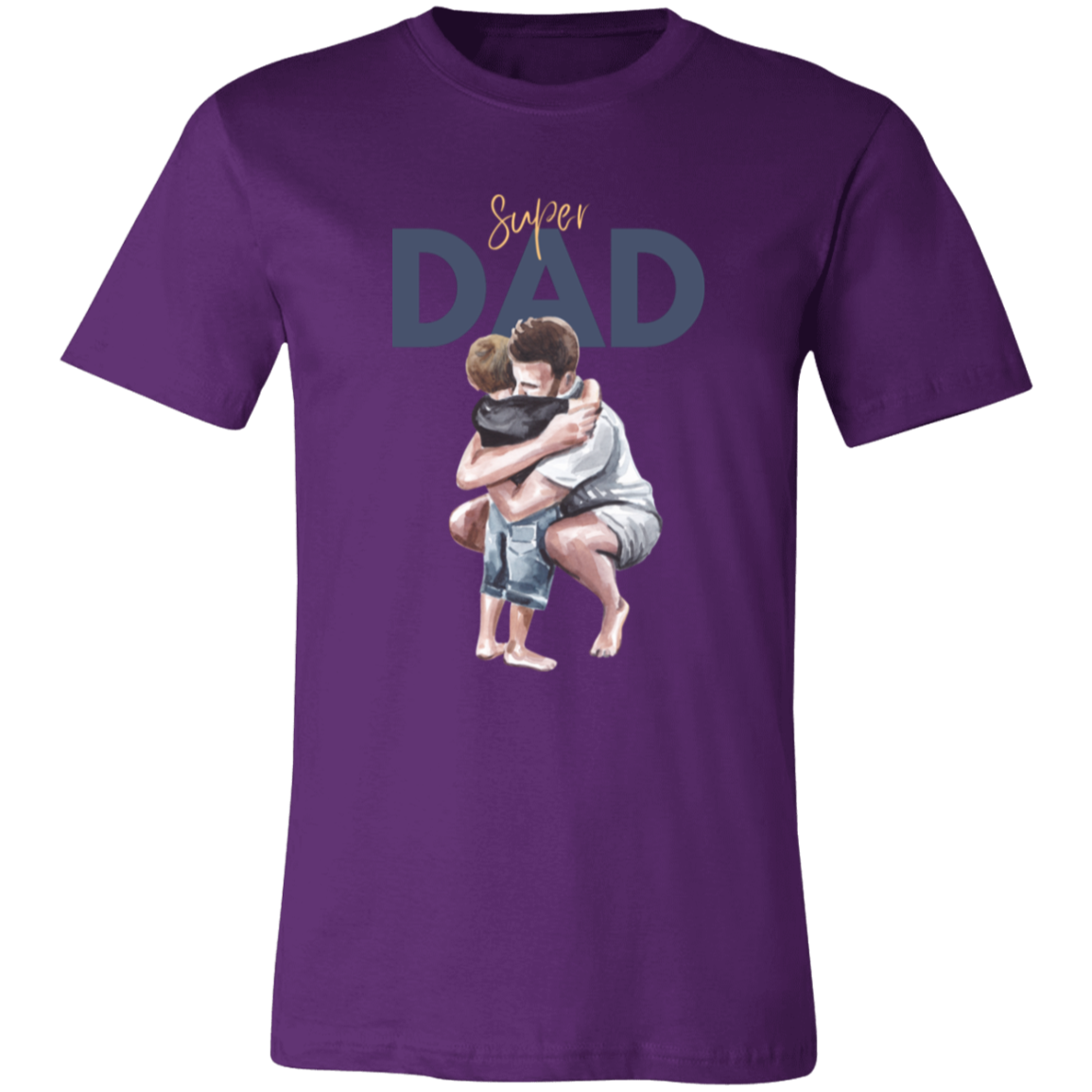 Super Dad Hugging Unisex Jersey Short-Sleeve T-Shirt