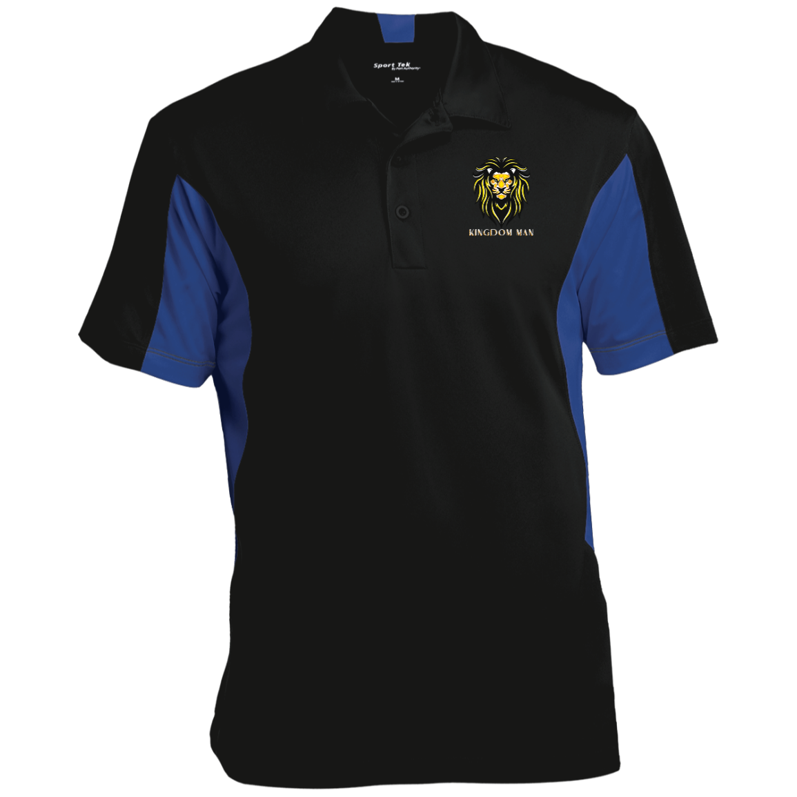 KINGDOM MAN Men's Color Block Performance Polo