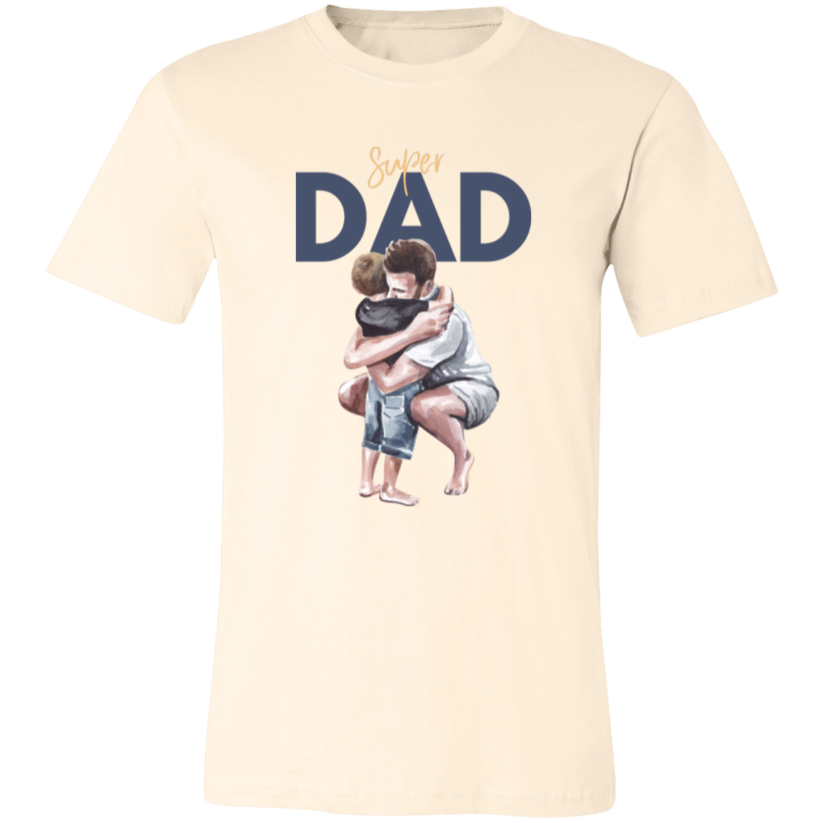 Super Dad Hugging Unisex Jersey Short-Sleeve T-Shirt
