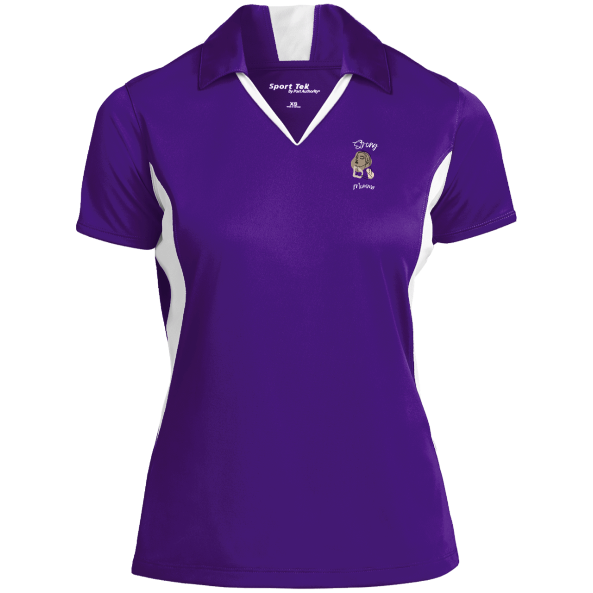 STRONG MOMMA Polo Snag-resistant; Moisture-wicking