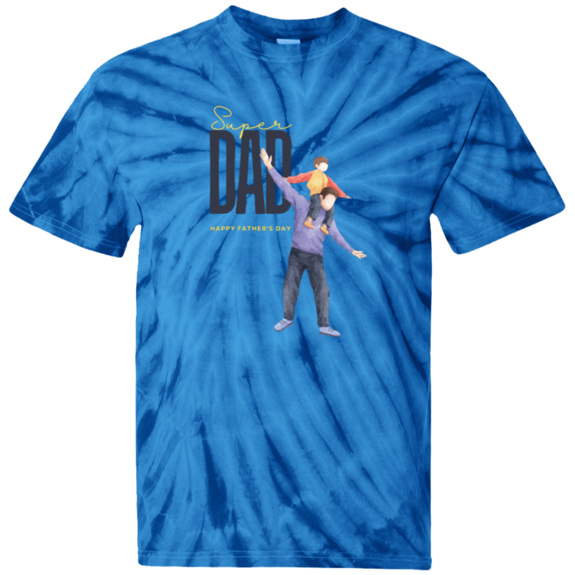 Super Dad (FD) 100% Cotton Tie Dye T-Shirt