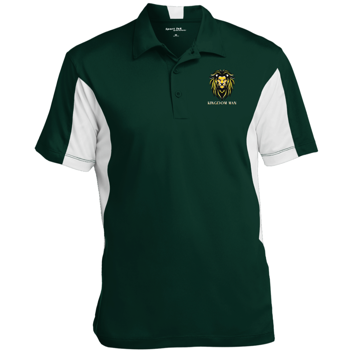 KINGDOM MAN Men's Color Block Performance Polo