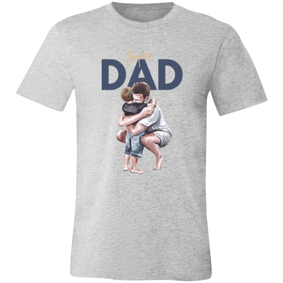 Super Dad Hugging Unisex Jersey Short-Sleeve T-Shirt