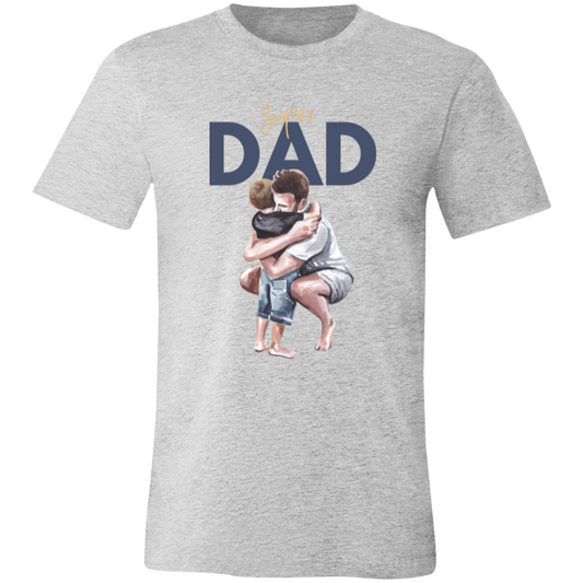 Super Dad Hugging Unisex Jersey Short-Sleeve T-Shirt