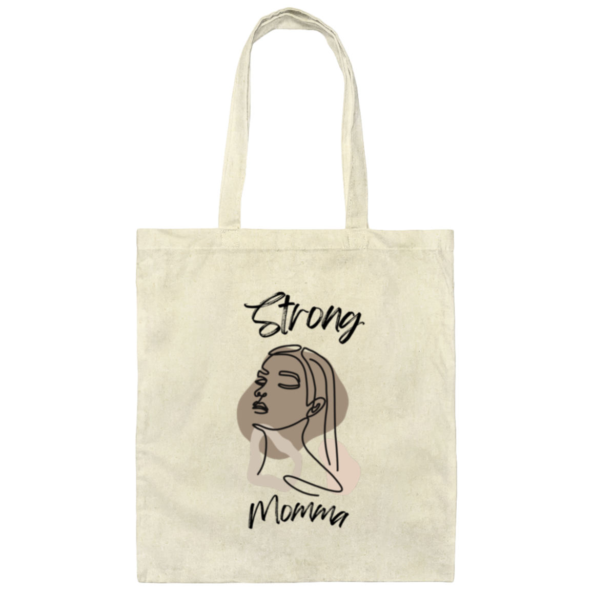 STRONG MOMMA Canvas Weave Bag