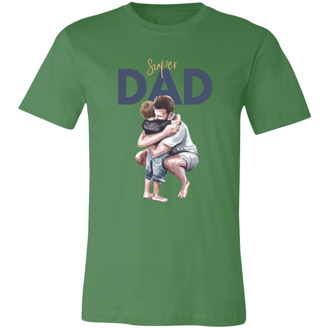 Super Dad Hugging Unisex Jersey Short-Sleeve T-Shirt