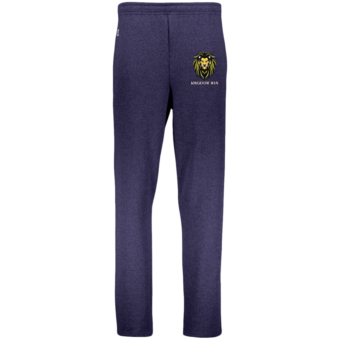 KIngdom Man GoldWhite KINGDOM MAN Dri-Power Open Bottom Pocket Sweatpants
