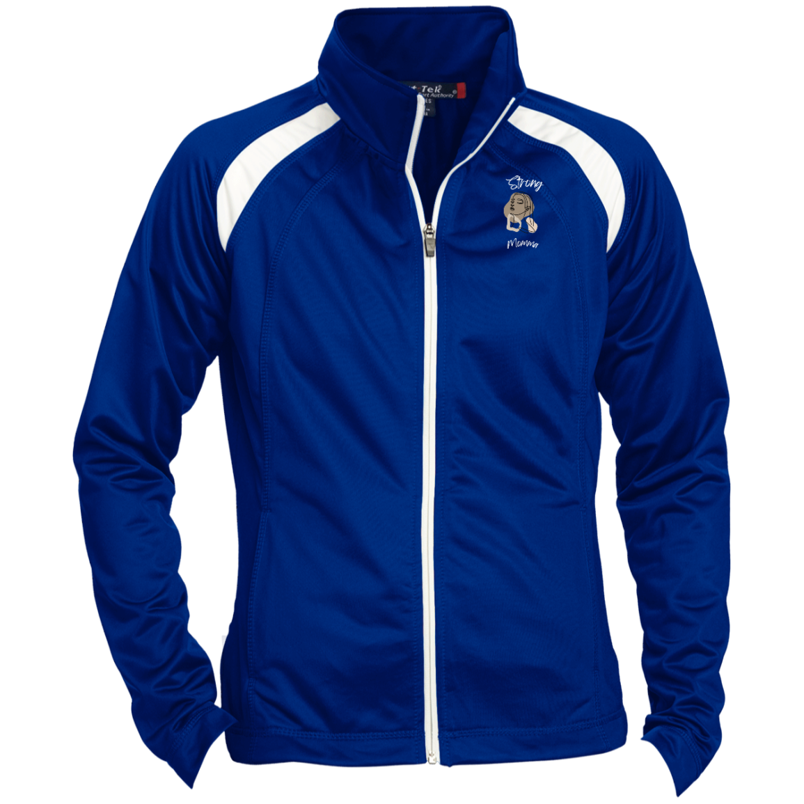 STRONG MOMMA Raglan Sleeve Warmup Jacket