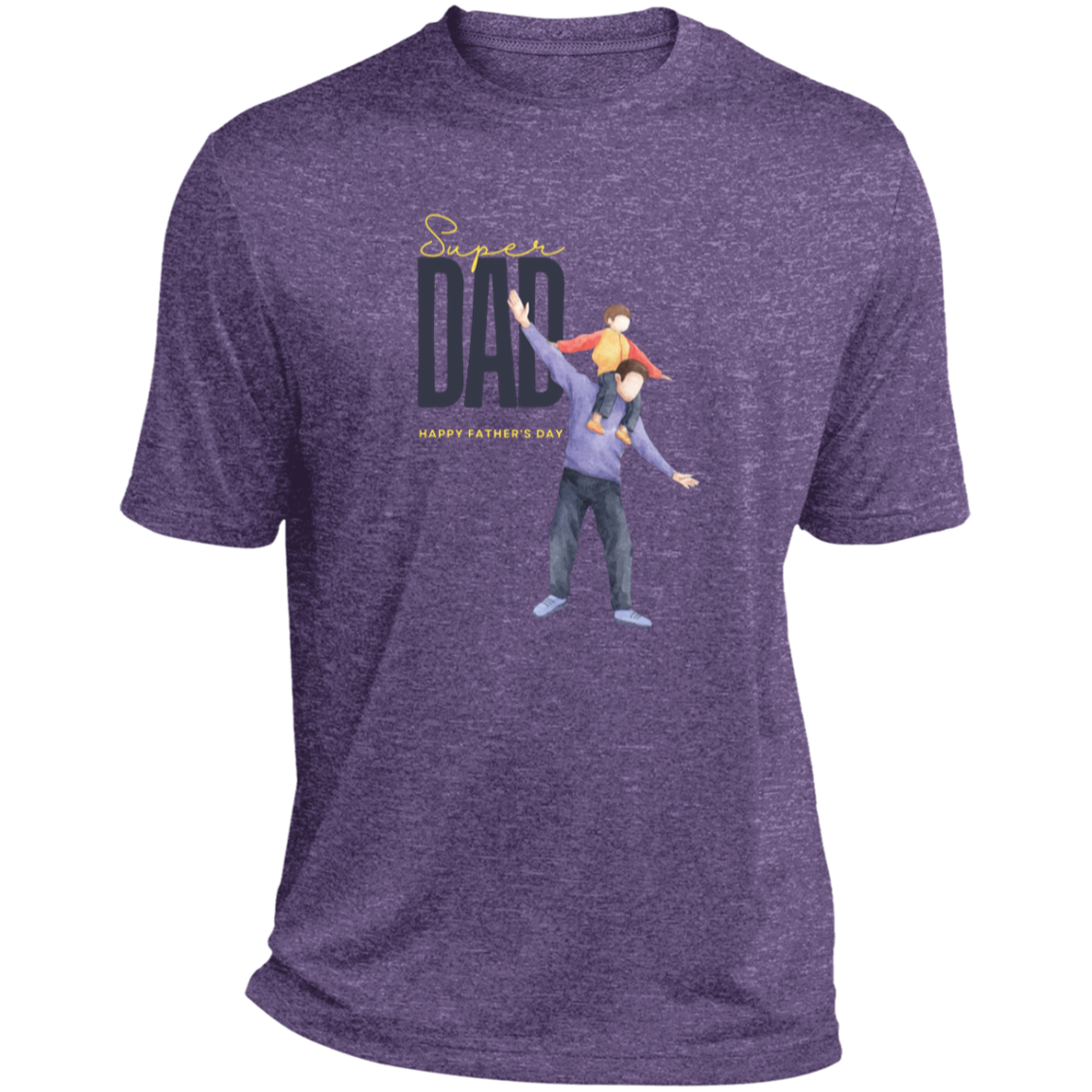 Super Dad (FD) Heather Performance Tee