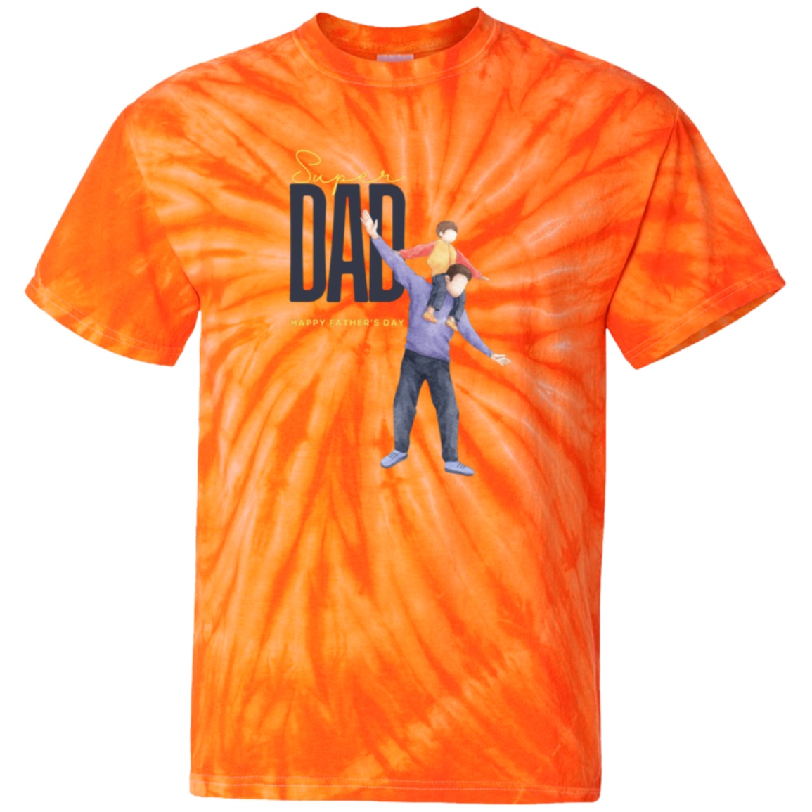 Super Dad (FD) 100% Cotton Tie Dye T-Shirt