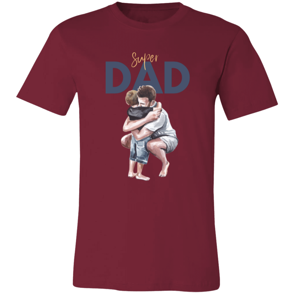 Super Dad Hugging Unisex Jersey Short-Sleeve T-Shirt
