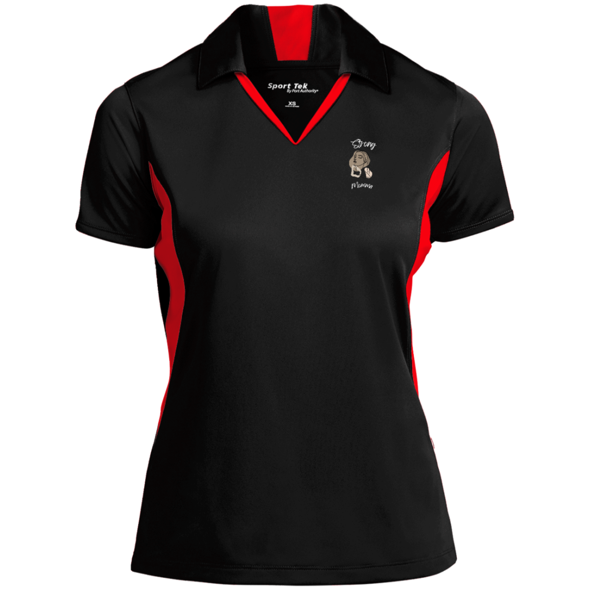 STRONG MOMMA Polo Snag-resistant; Moisture-wicking
