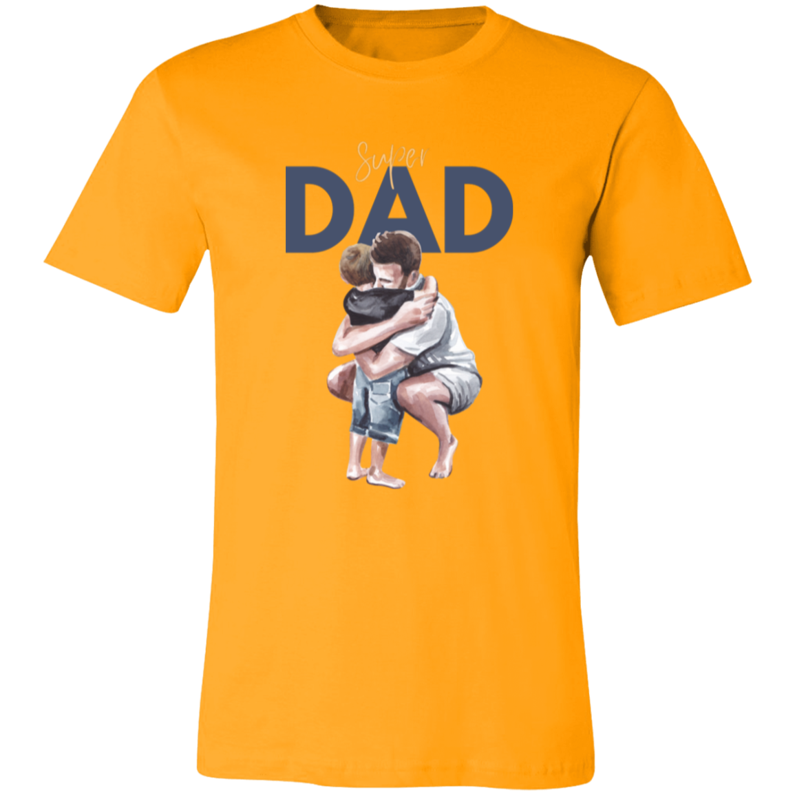 Super Dad Hugging Unisex Jersey Short-Sleeve T-Shirt