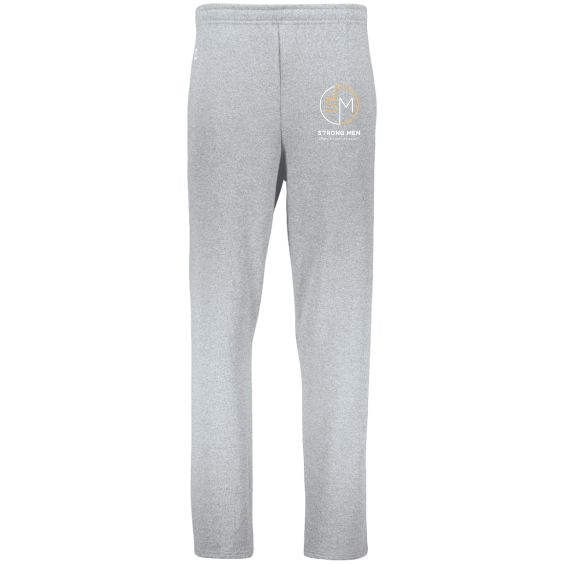 STRONG MEN LOGO STRONG MEN Dri-Power Open Bottom Pocket Sweatpants