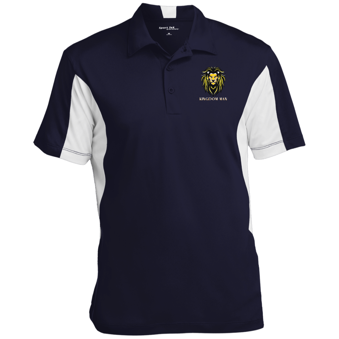 KINGDOM MAN Men's Color Block Performance Polo