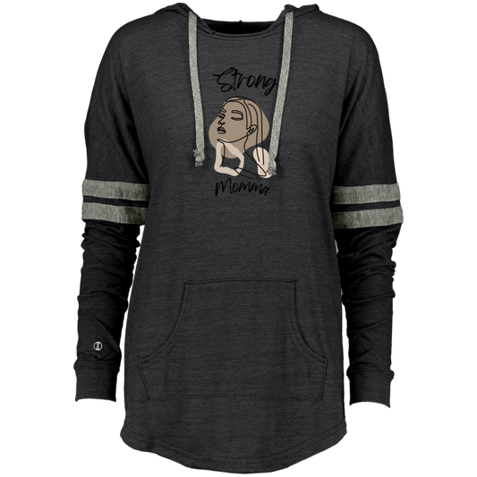 STRONG MOMMA Hooded Low Key Pullover
