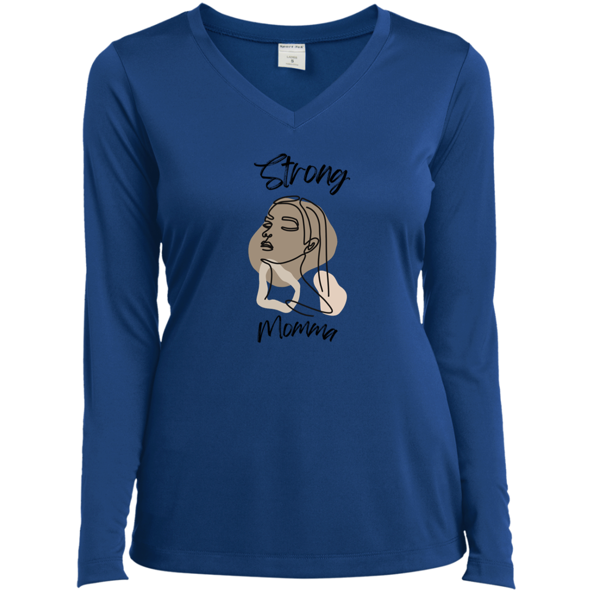 STRONG MOMMA Long Sleeve V-Neck