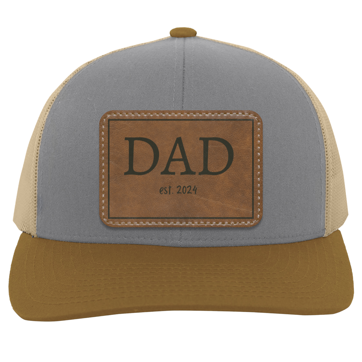 Dad est. 2024 Leather - Patch Hat Collection