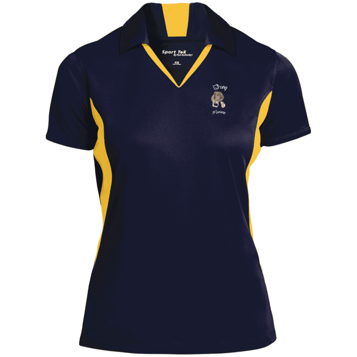 STRONG MOMMA Polo Snag-resistant; Moisture-wicking