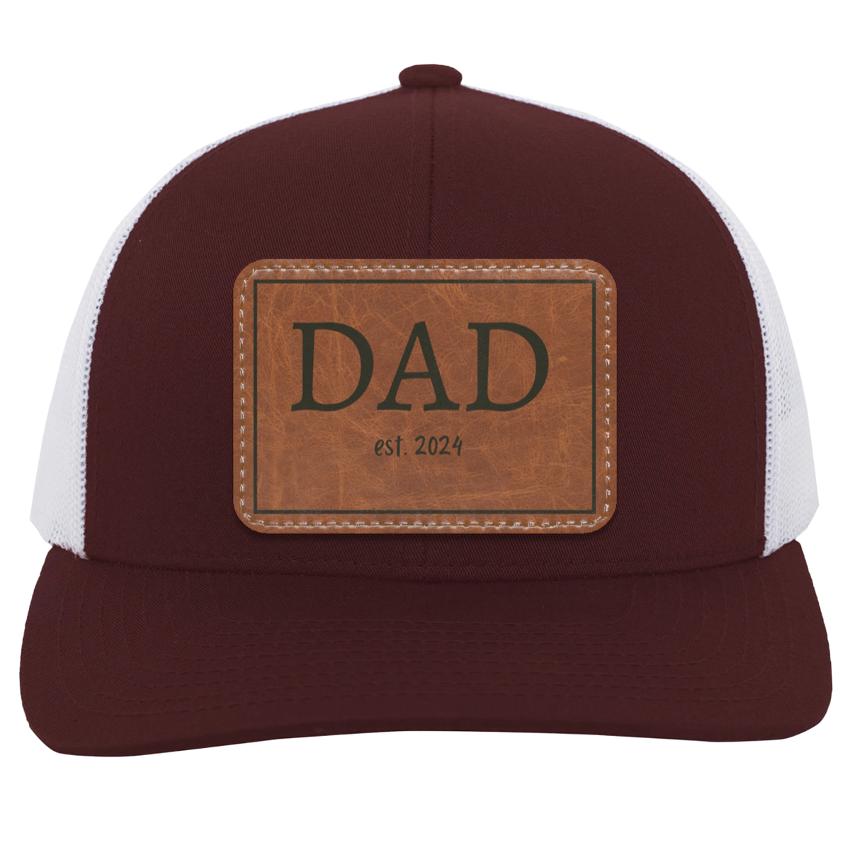Dad est. 2024 Leather - Patch Hat Collection