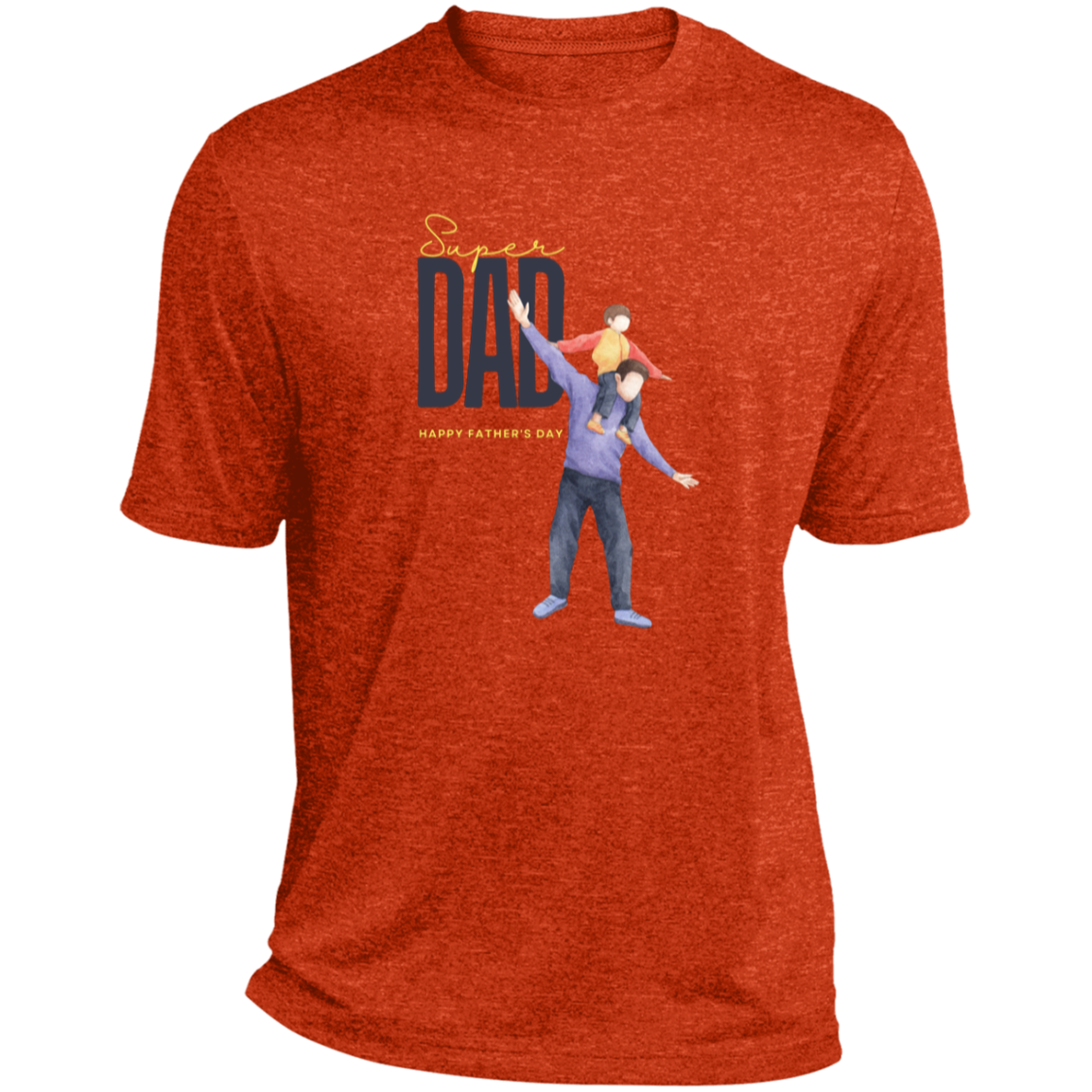 Super Dad (FD) Heather Performance Tee