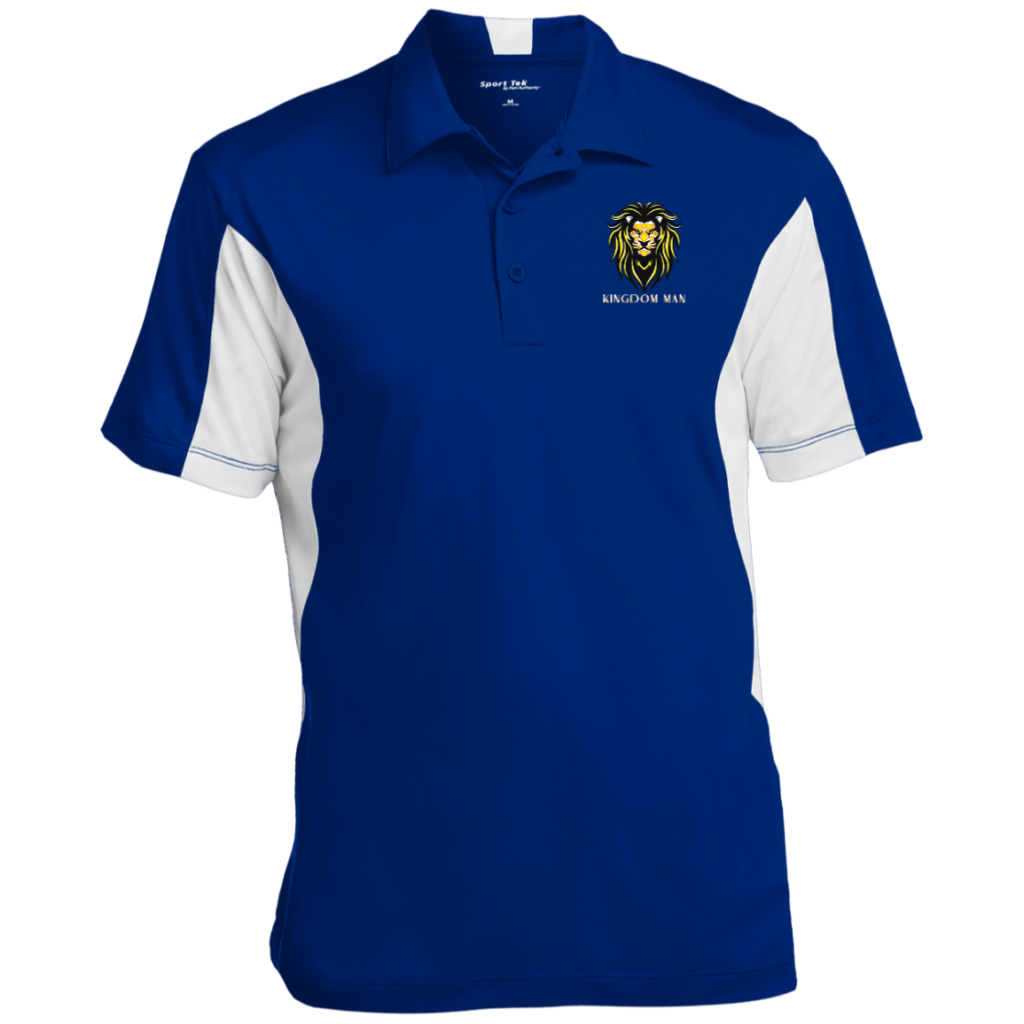 KINGDOM MAN Men's Color Block Performance Polo