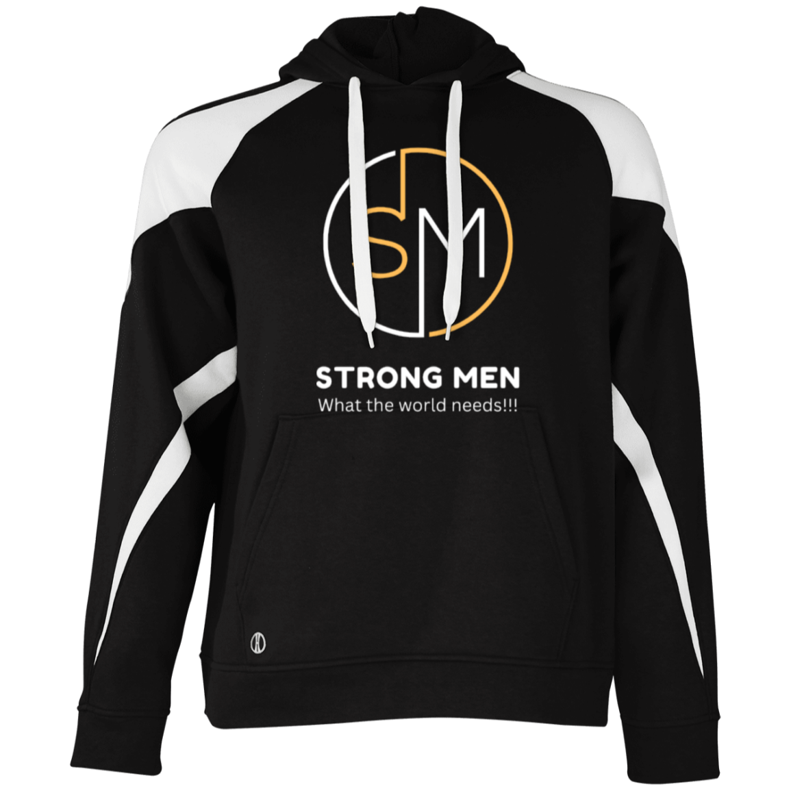 STRONG MEN Athletic Color Block Fleece Hoodie