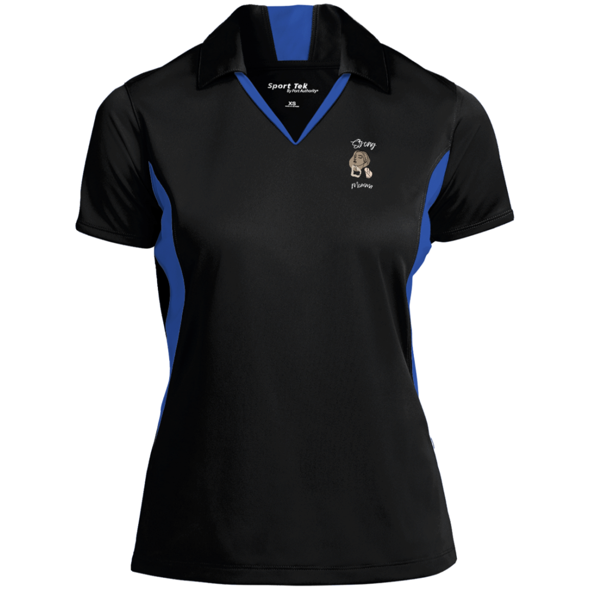 STRONG MOMMA Polo Snag-resistant; Moisture-wicking