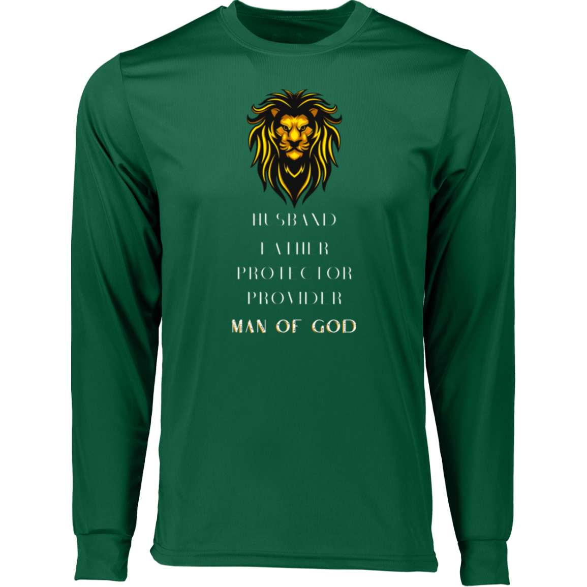MAN OF GOD  Long Sleeve Moisture-Wicking Tee