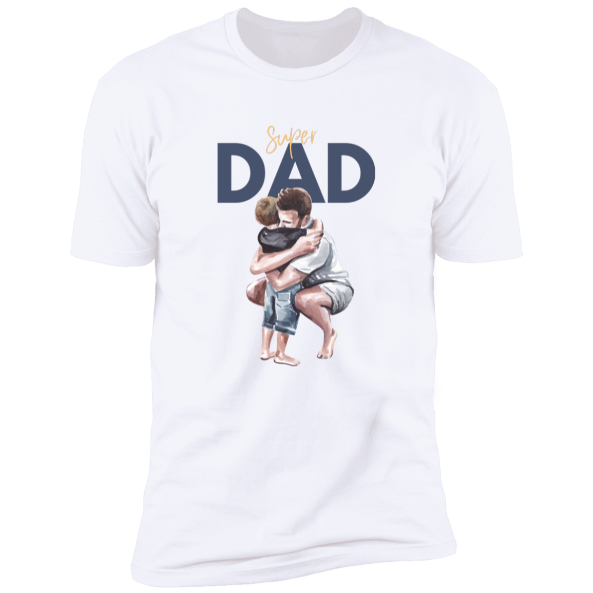 Super Dad Hugging Premium Short Sleeve Tee (Closeout)