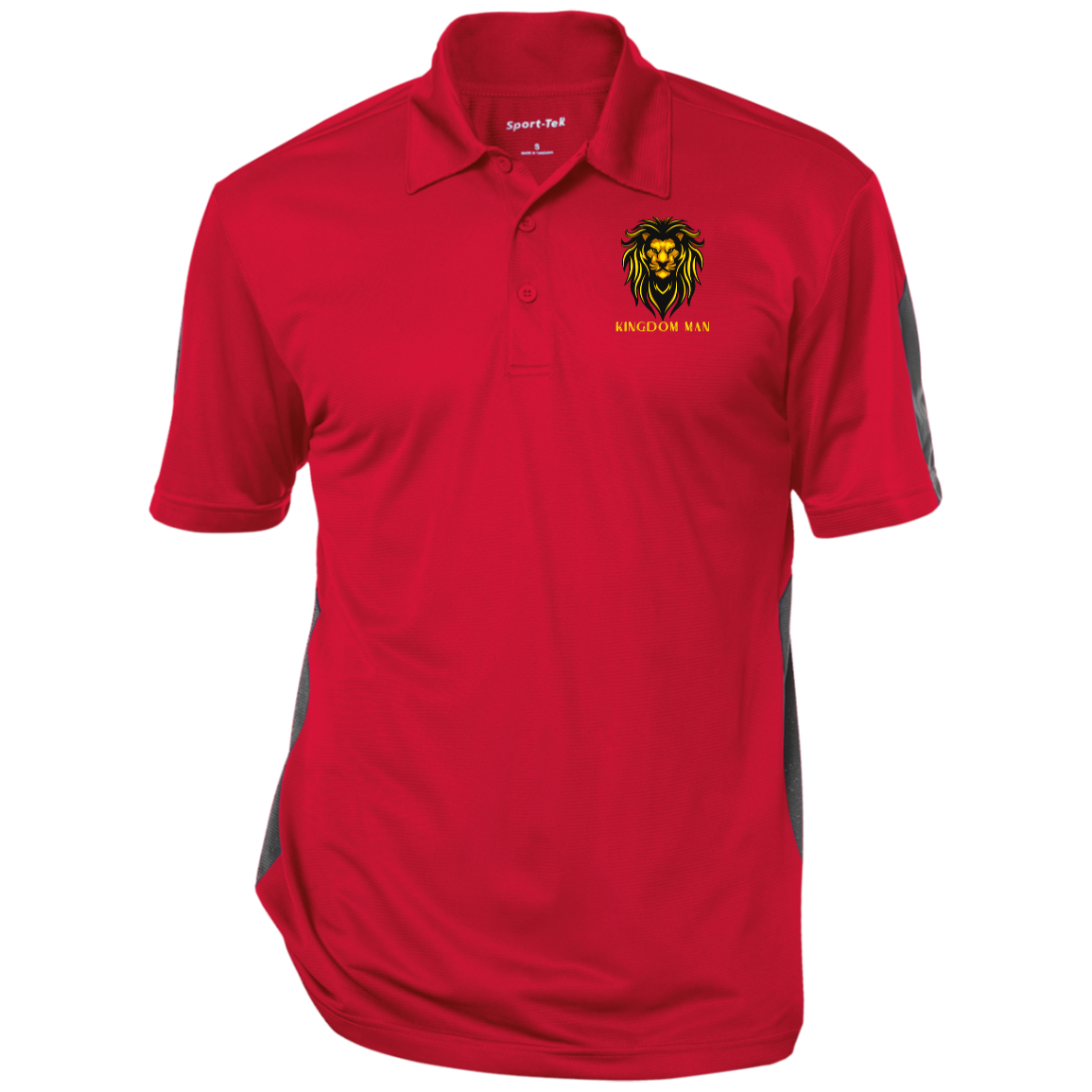 KINGDOM MAN Performance Textured Three-Button Polo
