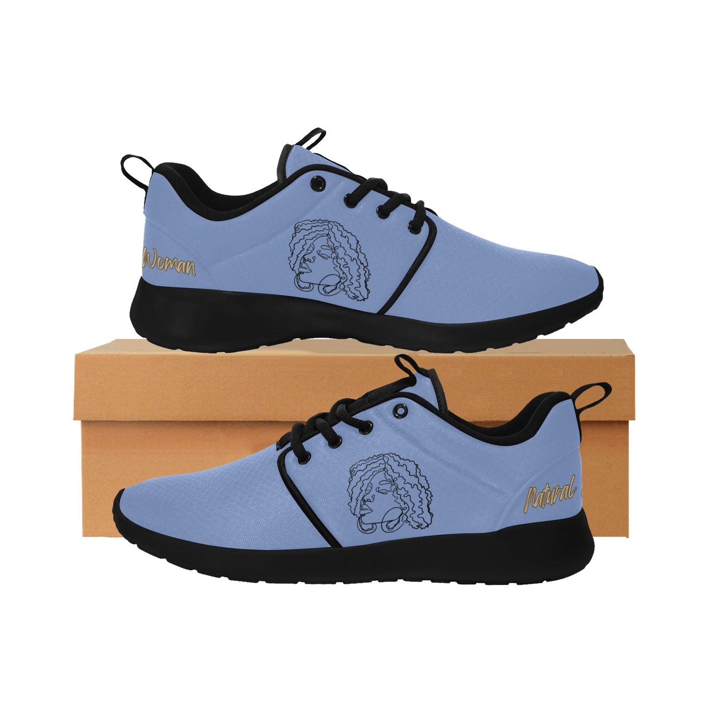 Natural Woman NATURALLY ME (BL) MEDIUM BLUE w/ Black Sole Sneakers