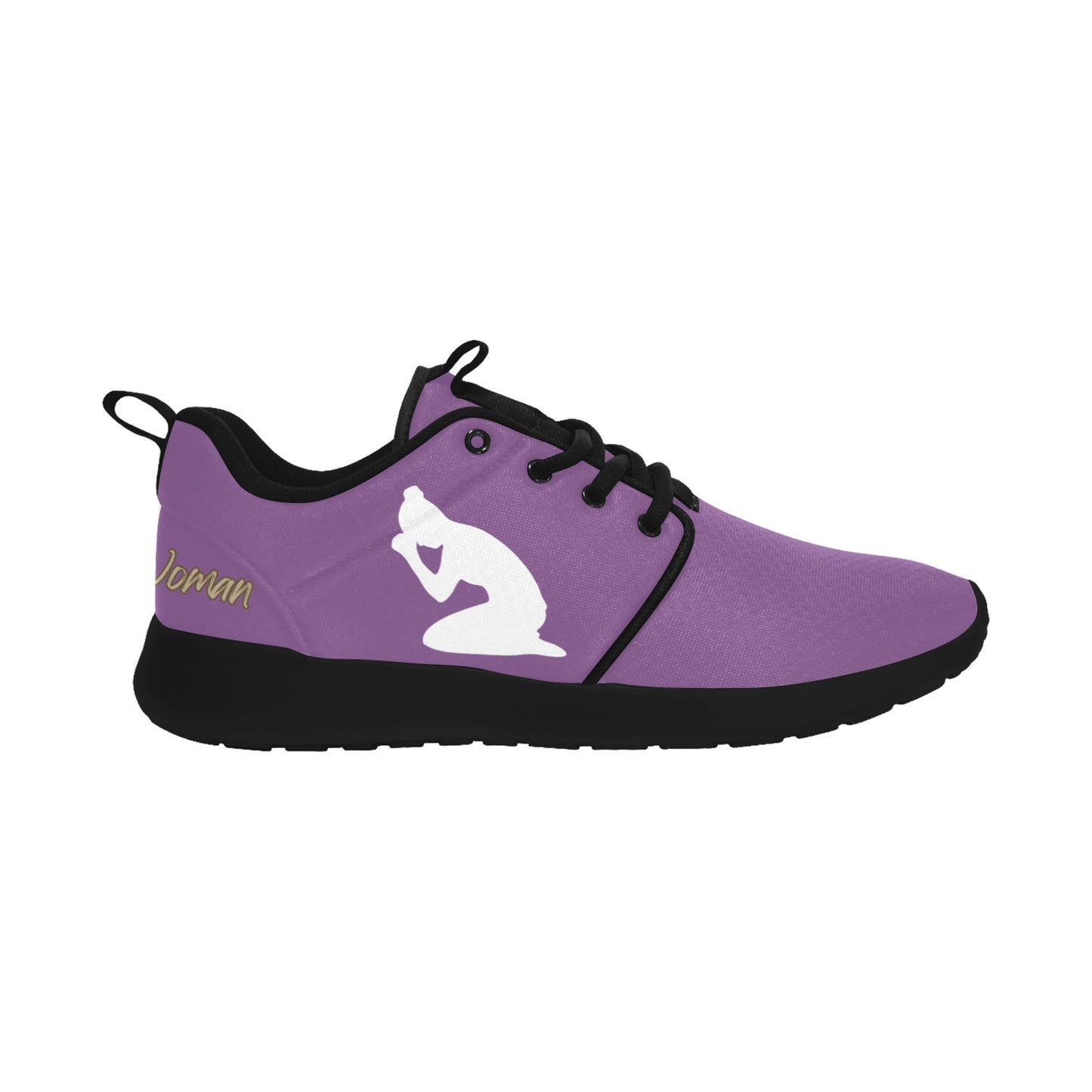 Natural Woman PRAY (WL) PURPLE w/ Black Sole Sneakers