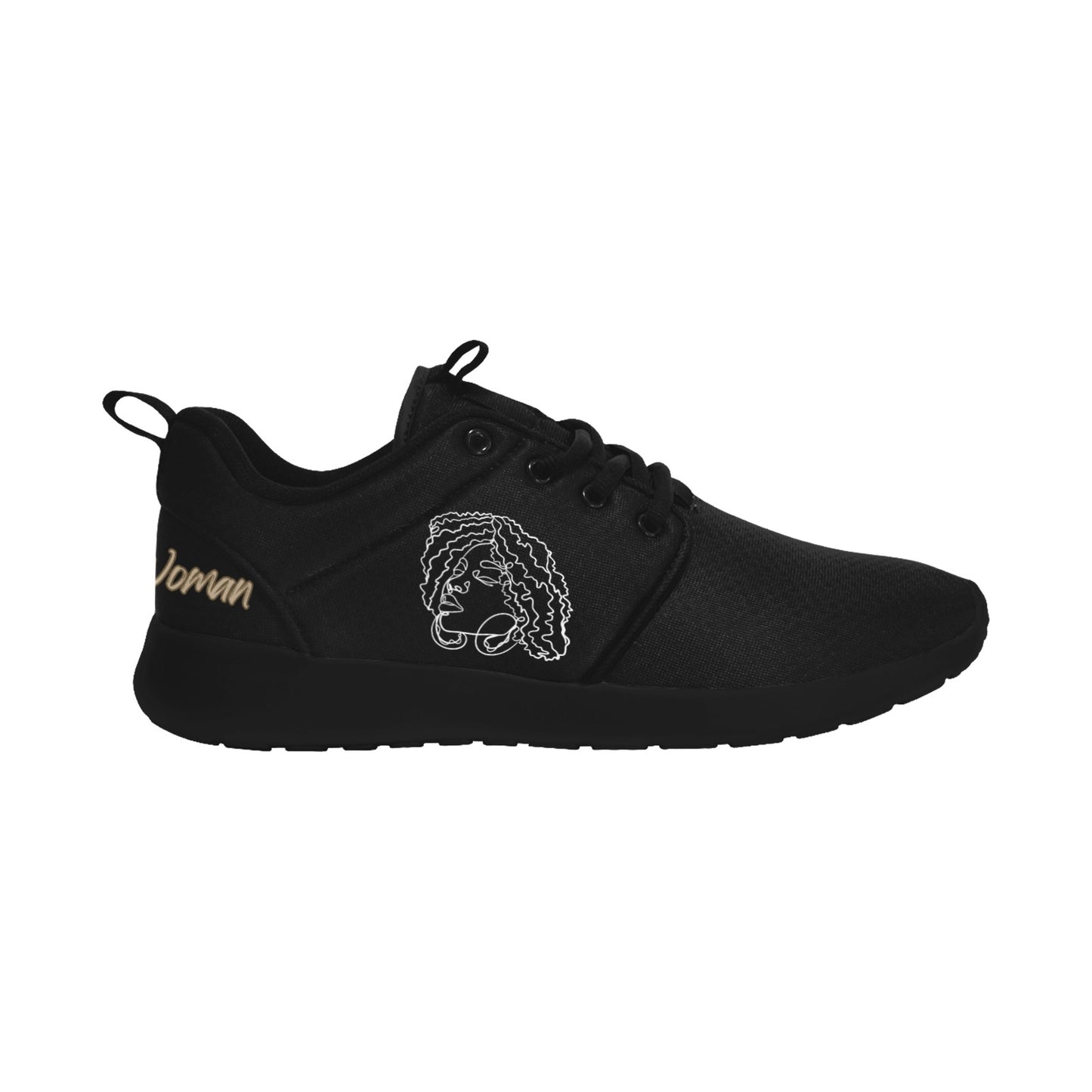 Natural Woman NATURALLY ME (WL) BLACK w/ Black Sole Sneakers