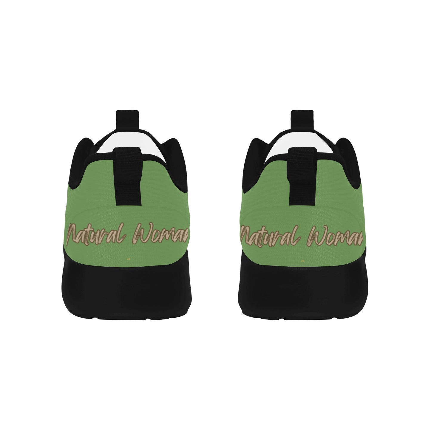 Natural Woman PUFF (BL) GREEN w/ Black Sole Sneakers