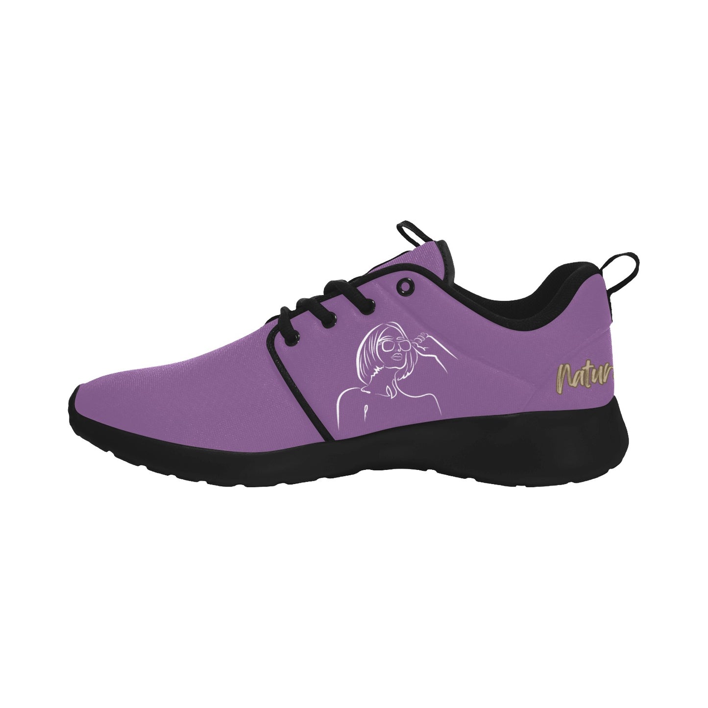 Natural Woman BRIGHT FUTURE (WL) PURPLE w/ Black Sole Sneakers