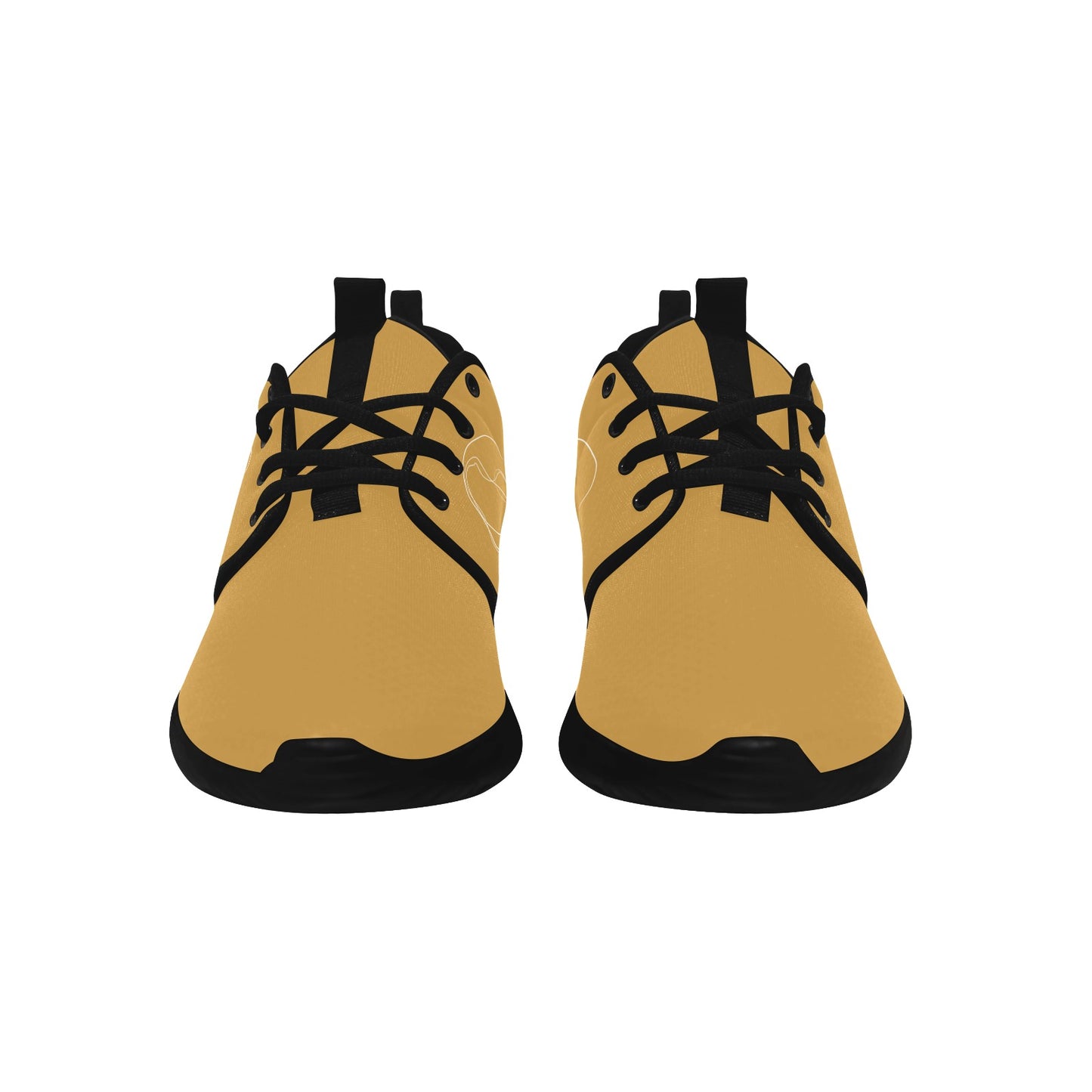 Natural Woman HANGING HAIR (WL) MODERATE ORANGE w/ Black Sole Sneakers