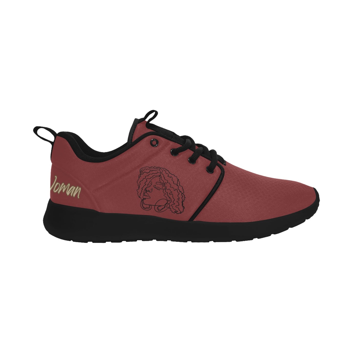 Natural Woman NATURALLY ME (BL) MAROON w/ Black Sole Sneakers