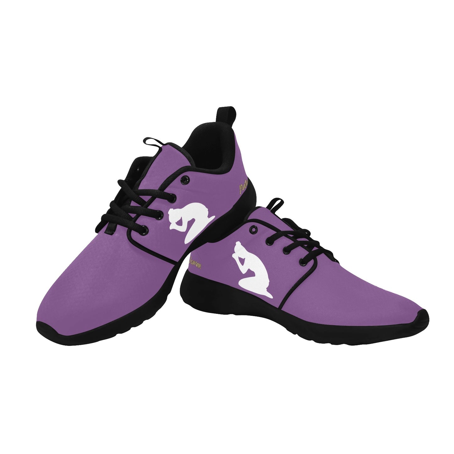 Natural Woman PRAY (WL) PURPLE w/ Black Sole Sneakers
