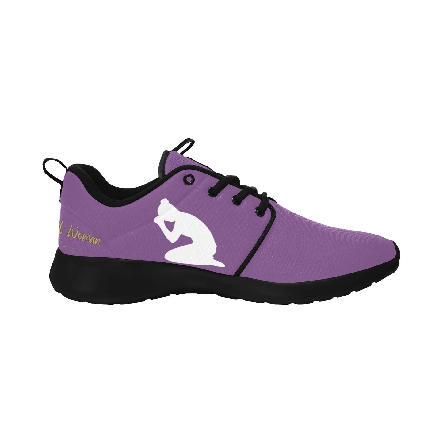 Natural Woman PRAY (WL) PURPLE w/ Black Sole Sneakers