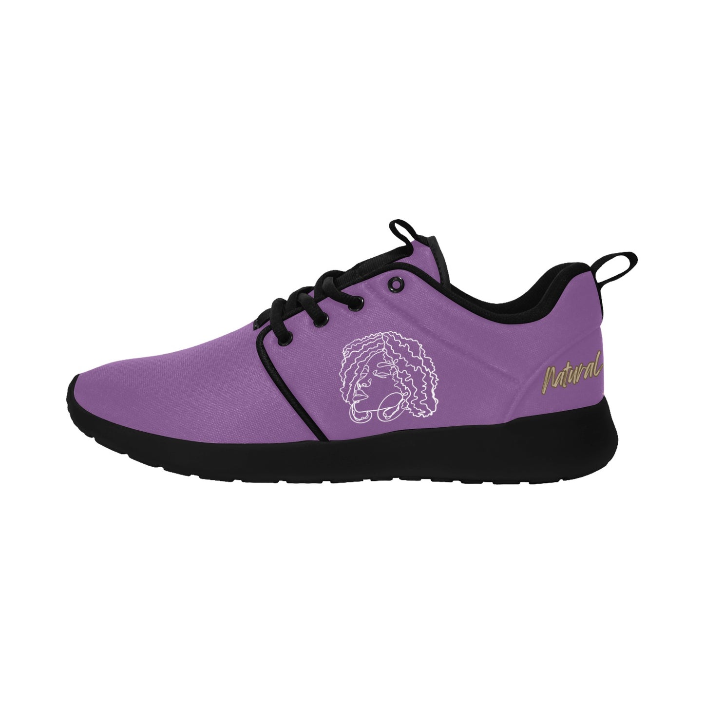 Natural Woman NATURALLY ME (WL) PURPLE w/ Black Sole Sneakers