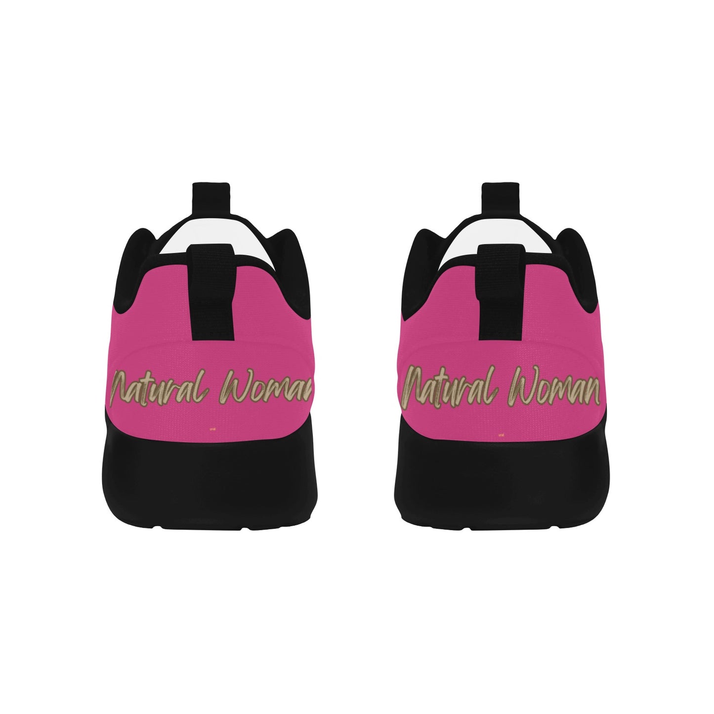 Natural Woman BACK (WL) NEON PINK w/ Black Sole Sneakers